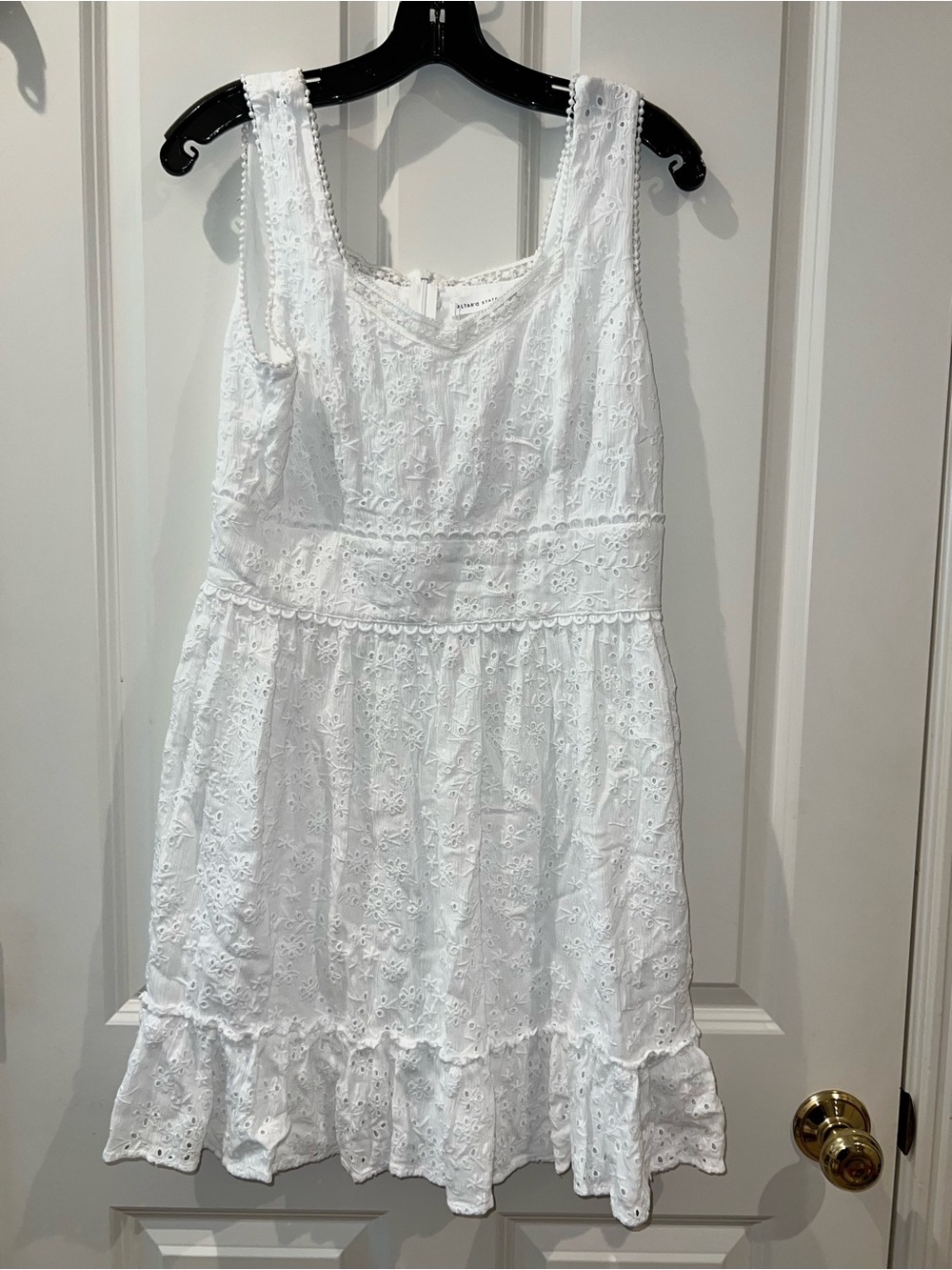 Altar'd State White Floral Embroidered Dress